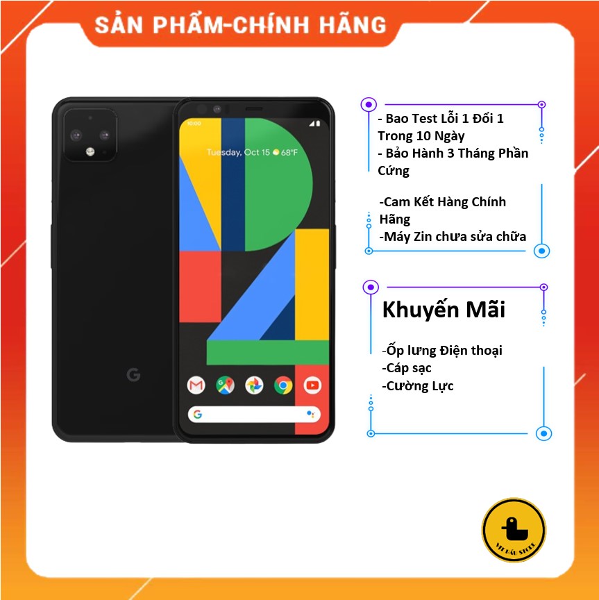 Điện thoại pixel 4 phiên bản lock/QT Ram 6/128gb
