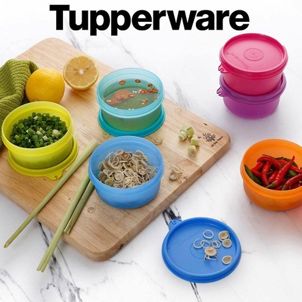 Bộ hộp bảo quản thực phẩm Tupperware Colorful Small Server 200ml (6 hộp)