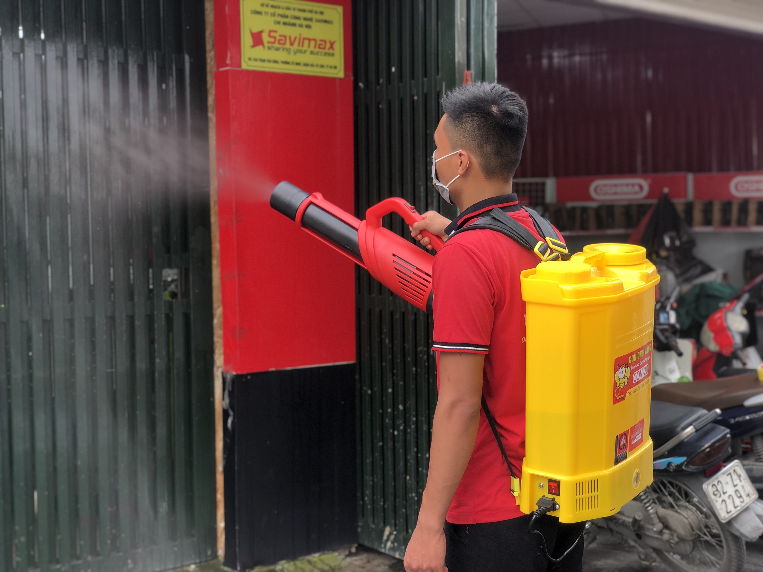 Bình phun th.uốc dạng sương, Máy phun sát khuẩn phòng dịch