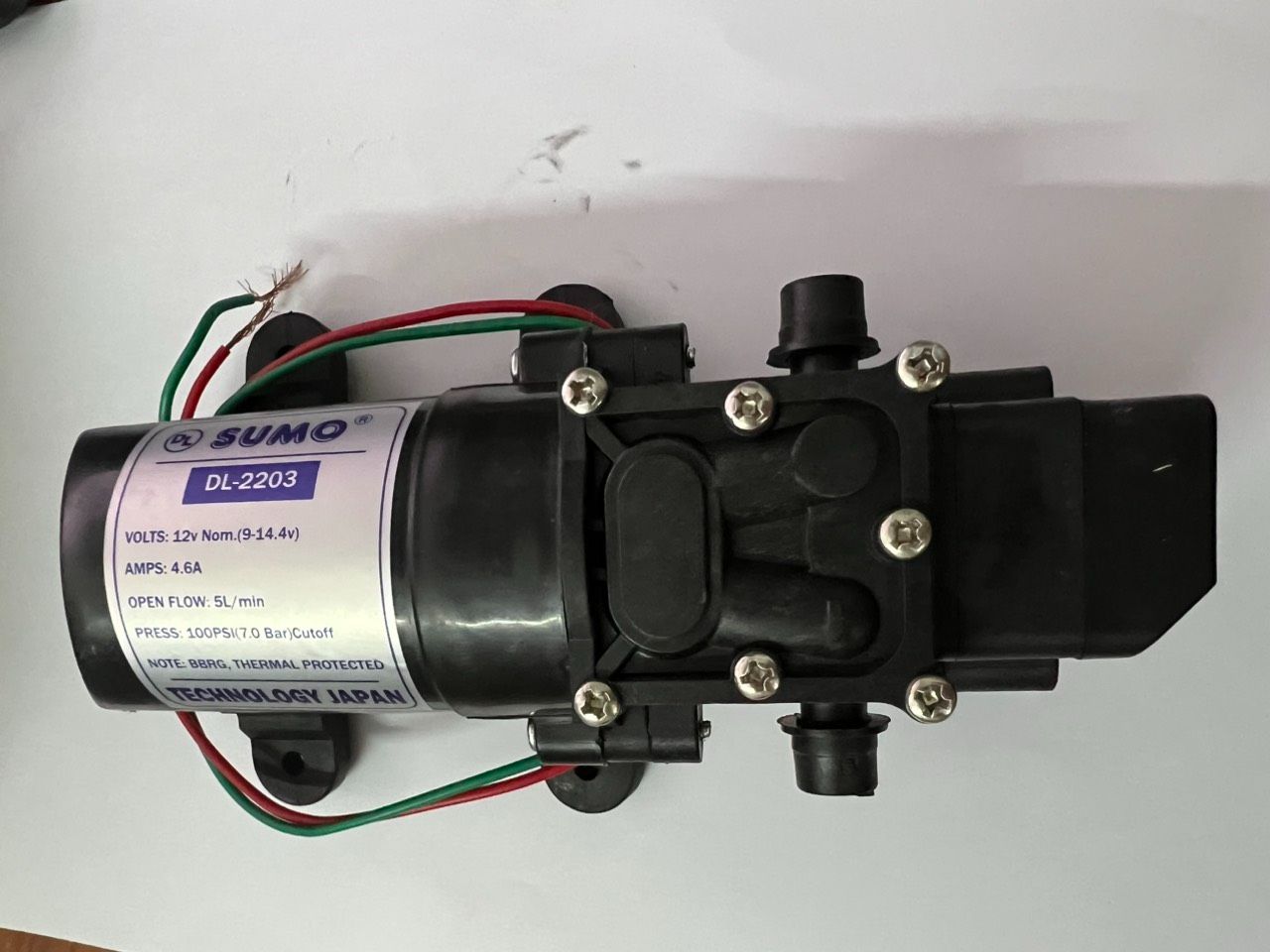 Bộ máy rửa xe mini 12V Sumo công suất 60w