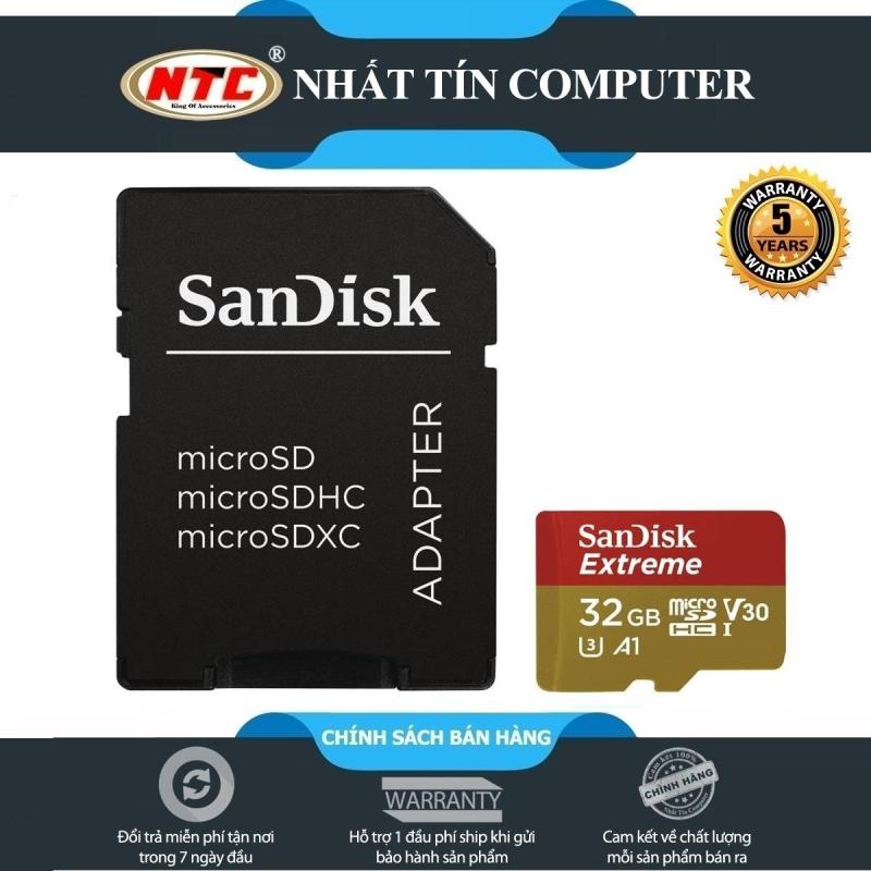 Thẻ nhớ microSDHC Sandisk Extreme 667X A1 V30 32GB UHS-I U3 100MB/s (Vàng)