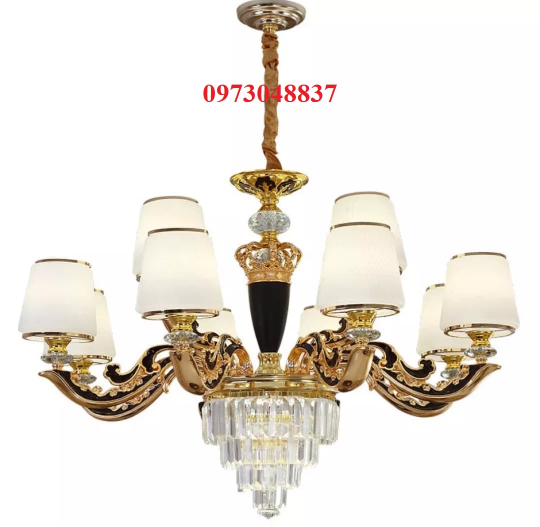Đèn chùm pha lê LED Cao cấp  15 tay