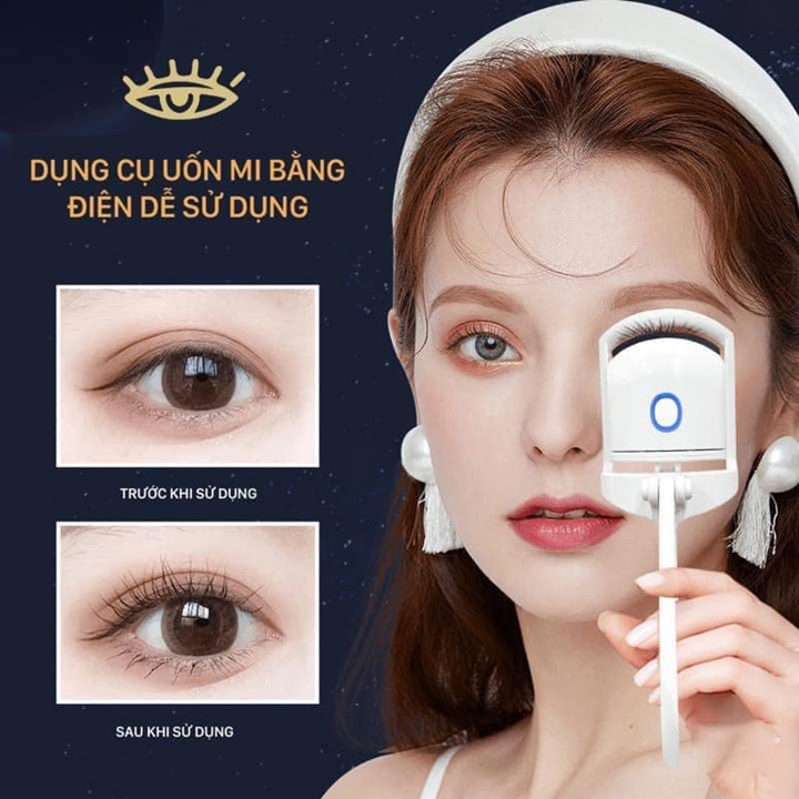 Bấm mi điện Pin sạc tạo nhiệt giúp cong mi nhanh chóng - MT859