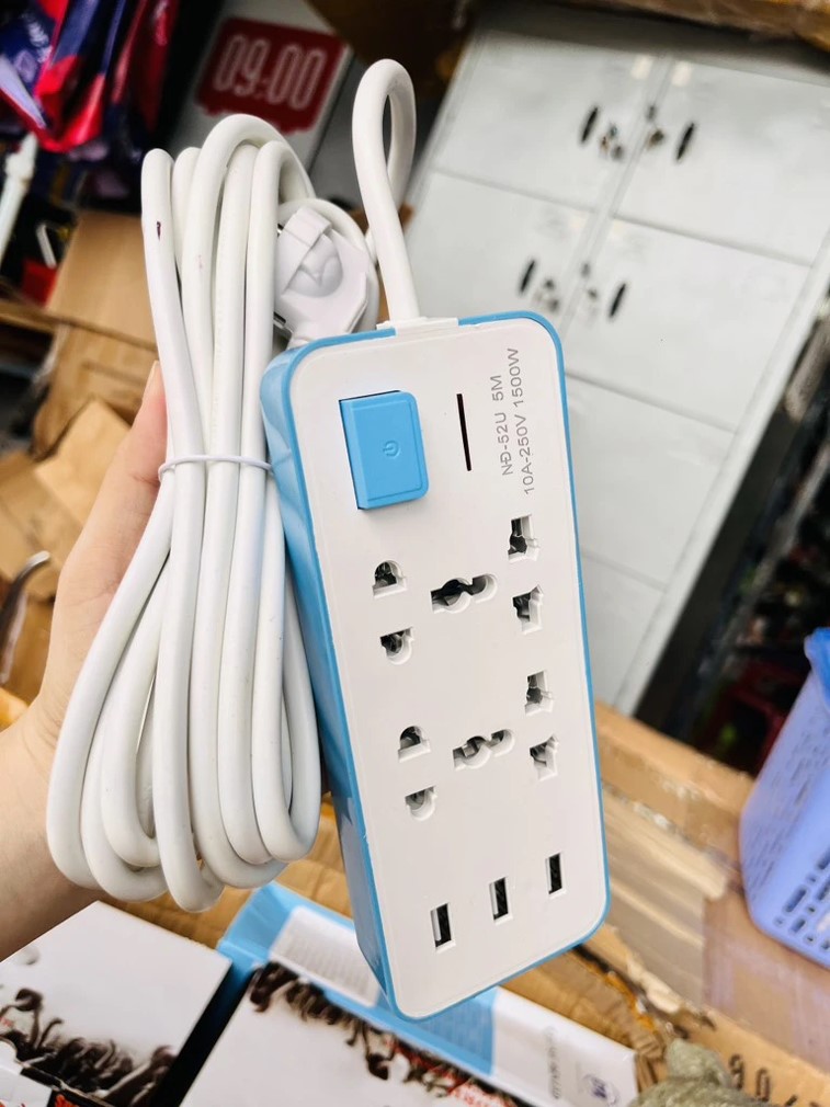 Ổ điện Thái SOCKET NĐ-52U dài 5M 3 cổng USB