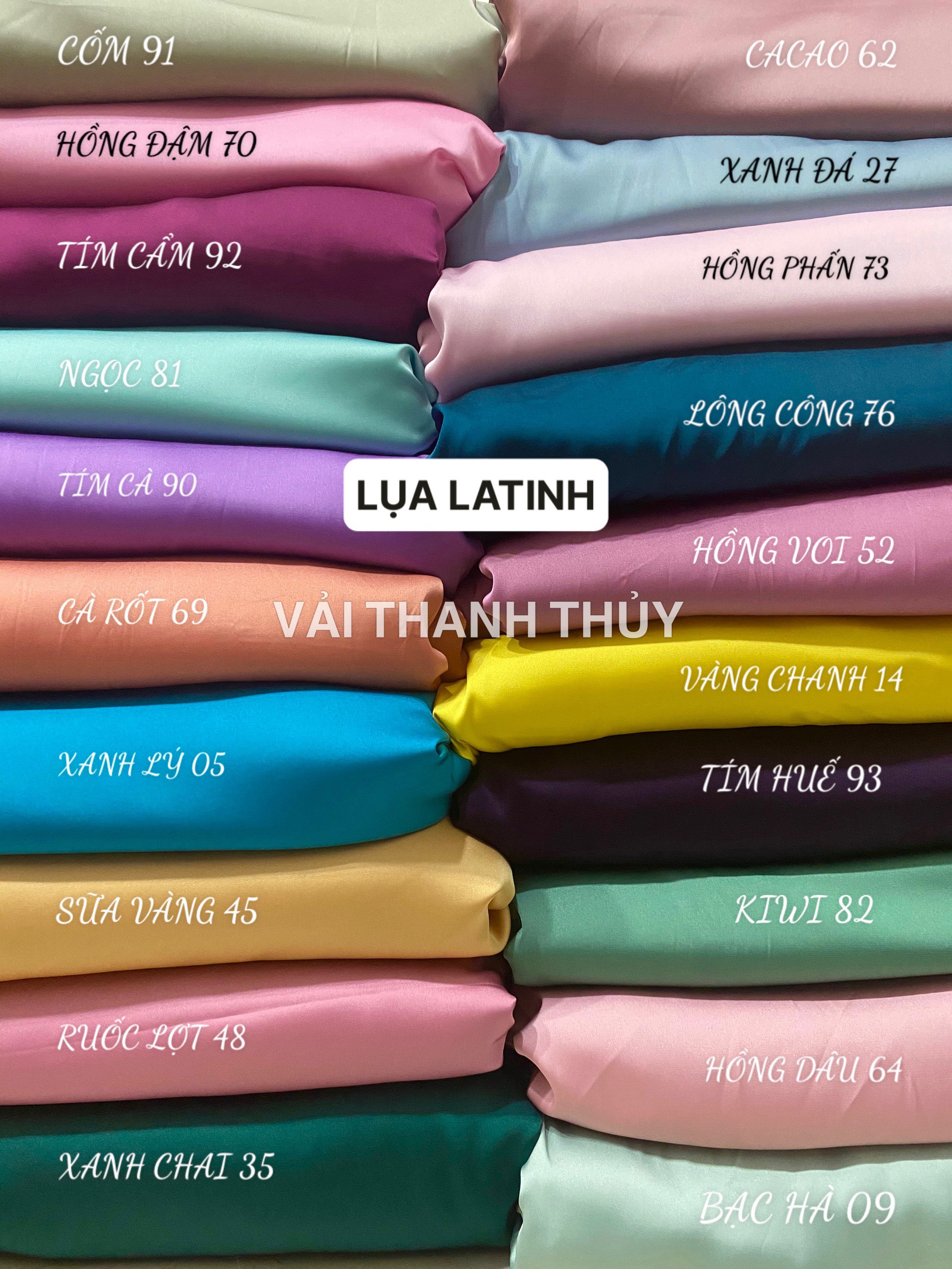 VẢI LỤA LATINH (LỤA PHÁP) MAY ÁO DÀI,ĐẦM-DÒNG VẢI CAO CẤP