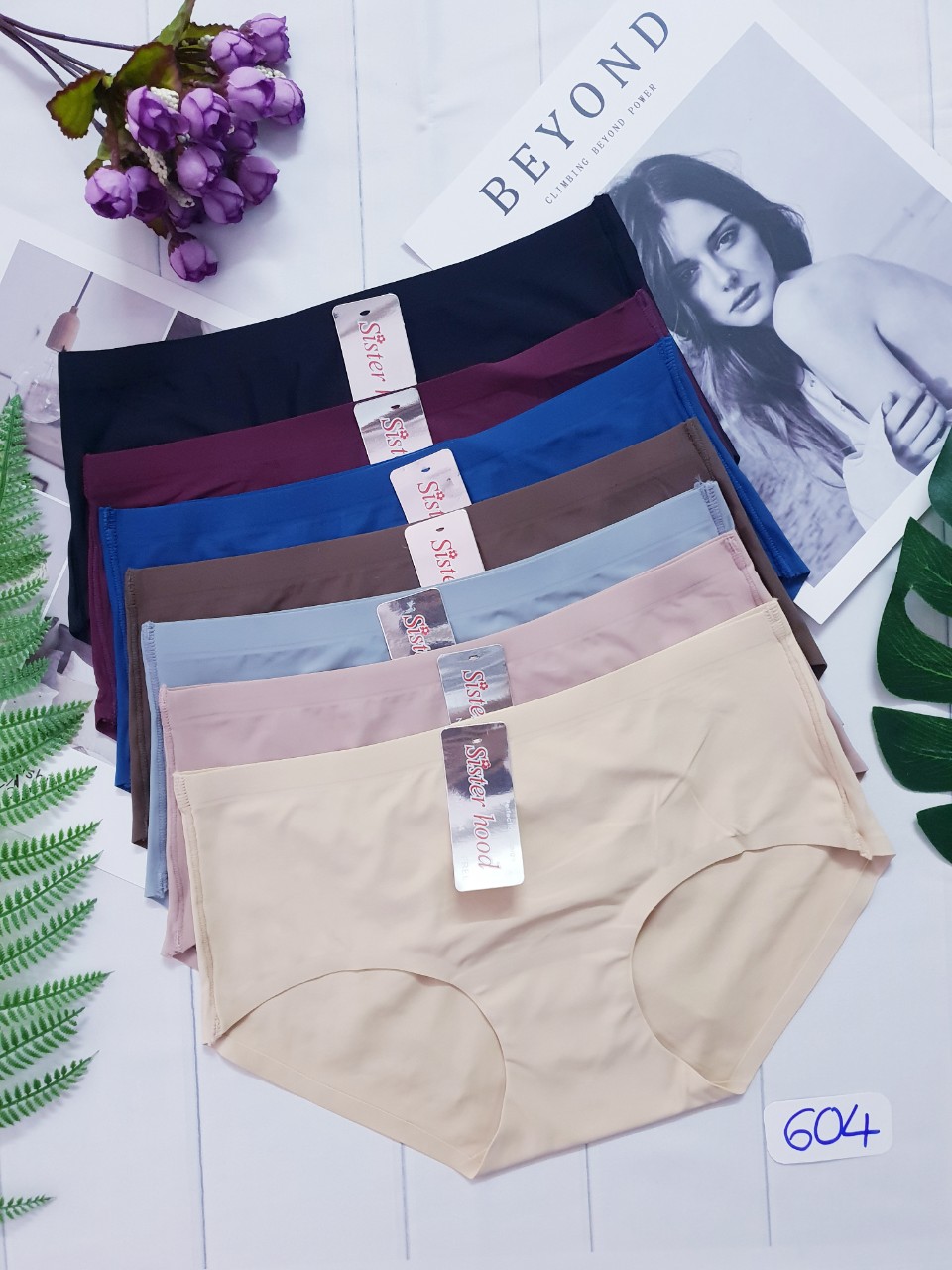 Combo 5 Quần Lót Nữ Su Đúc Trơn Sister Hood Thái Lan 604 – Siêu Mát, Siêu Ôm, Không Viền