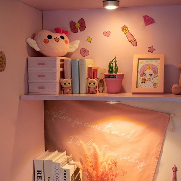 [HCM]Đèn LED dán tường chạm để bật tắt chạy 3 pin AAA