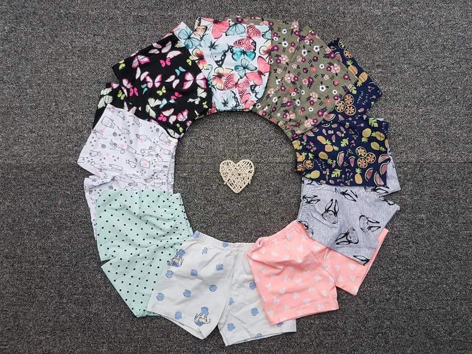 Set 5 Quần đùi size đại cho bé gái 10-35 kg