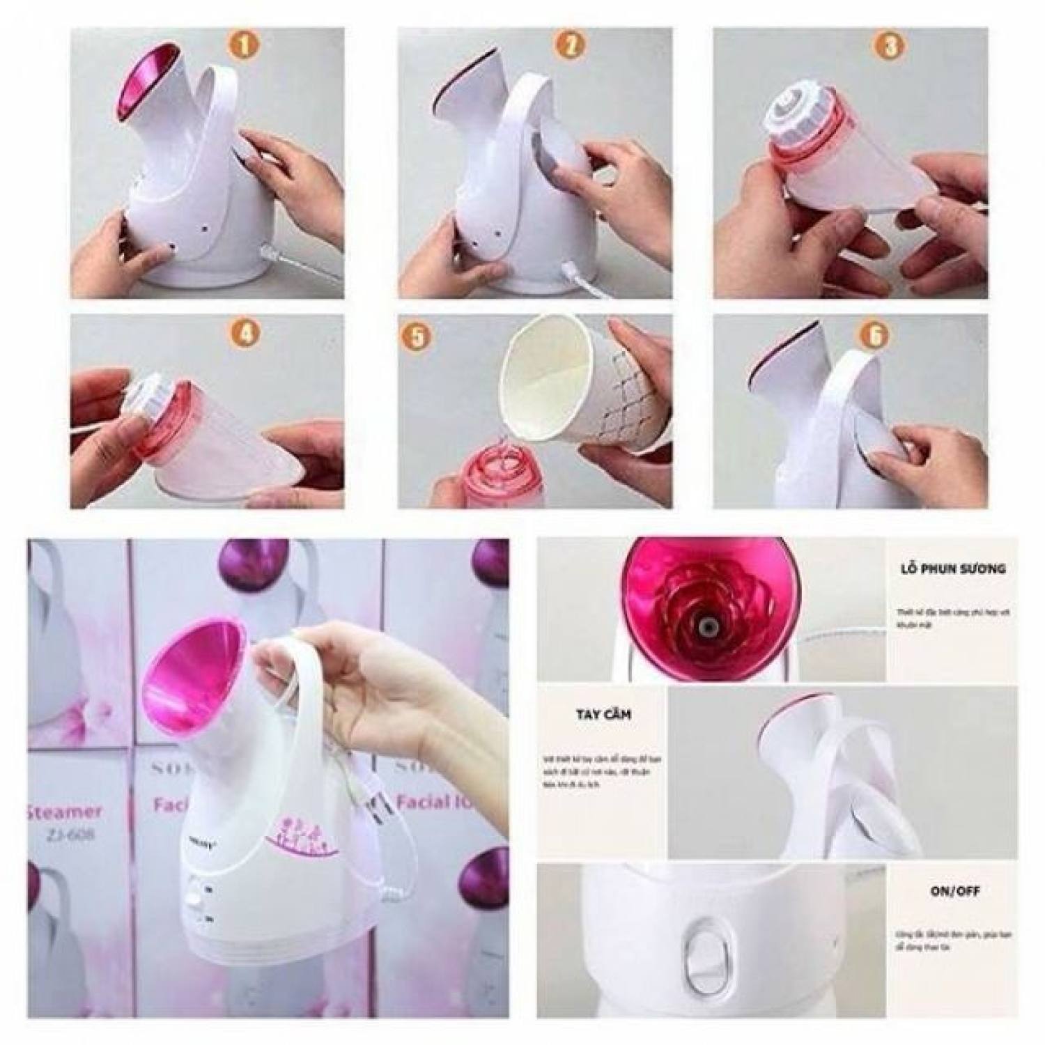 Máy Xông Hơi Mặt Sokany Cao Cấp