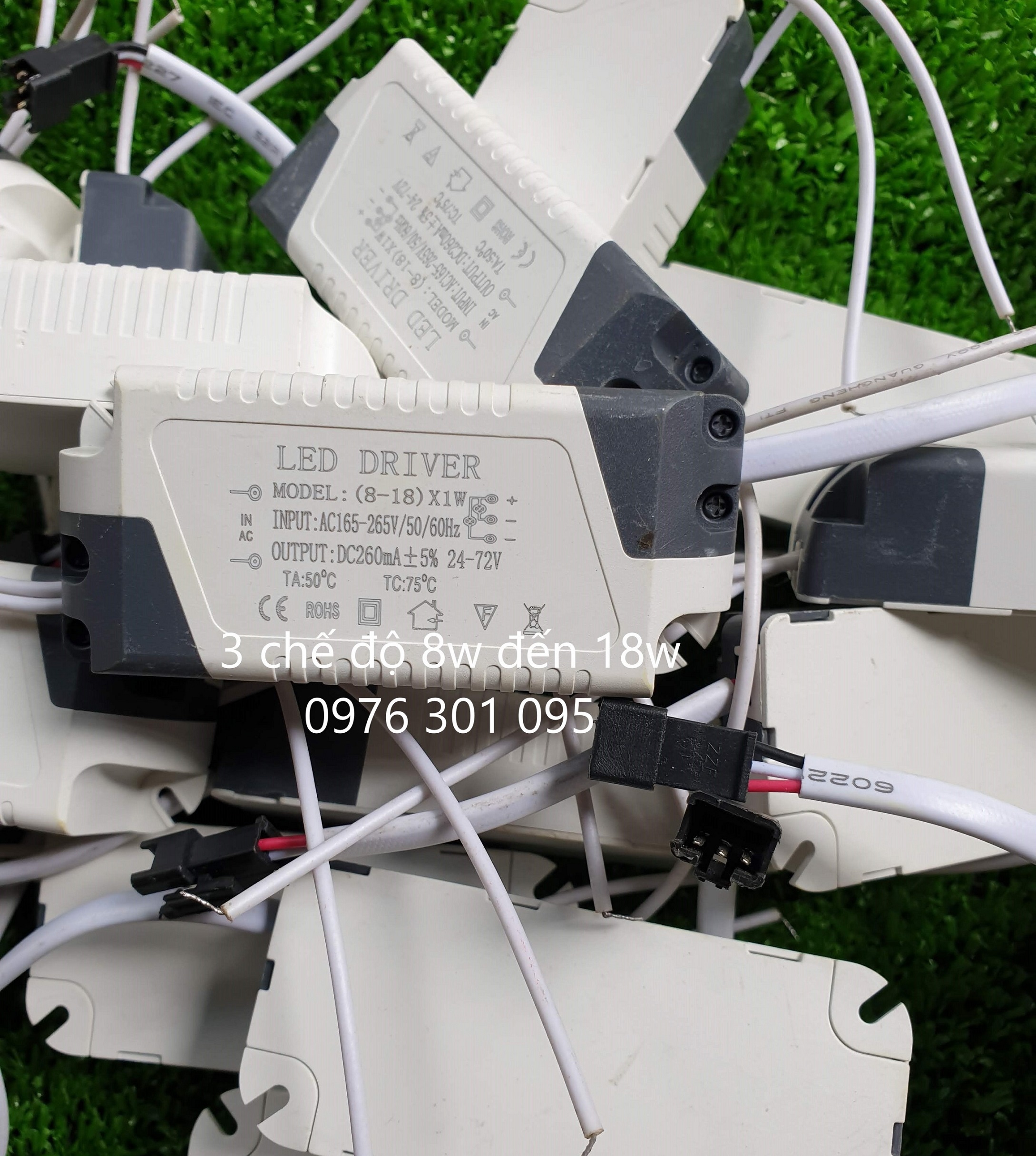 Tăng phô [3 chế độ] đèn led âm trần và ốp trần 8w đến 18w [Drivier]