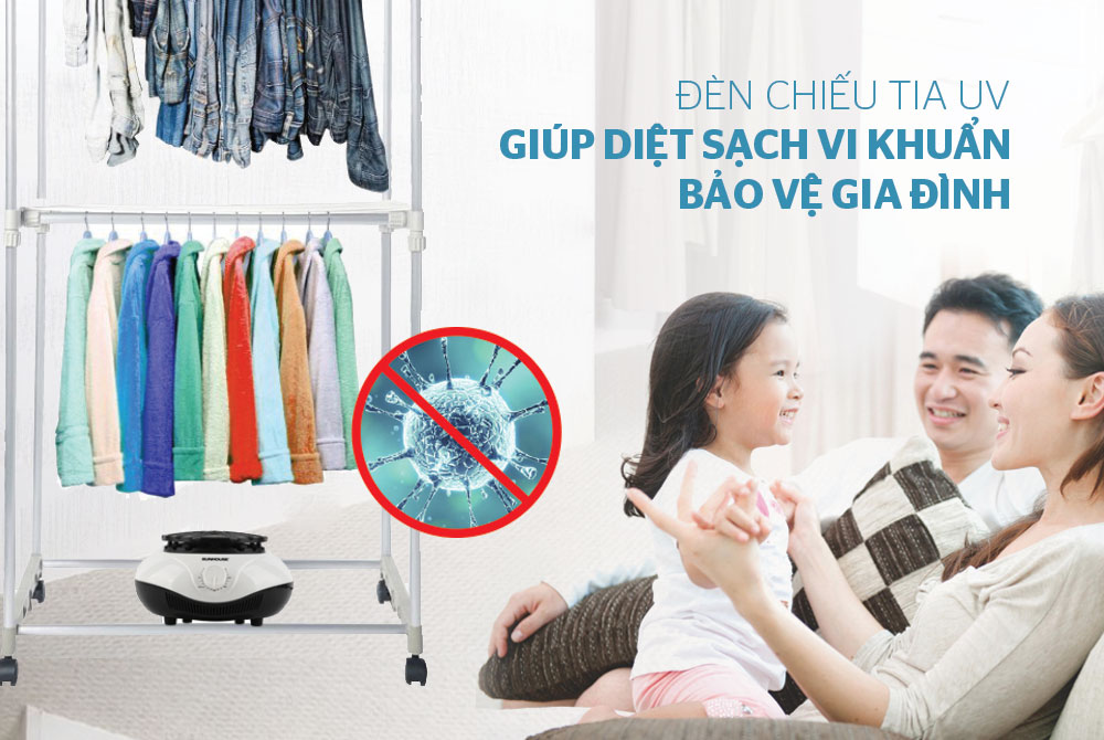Máy sấy quần áo SUNHOUSE SHD2702