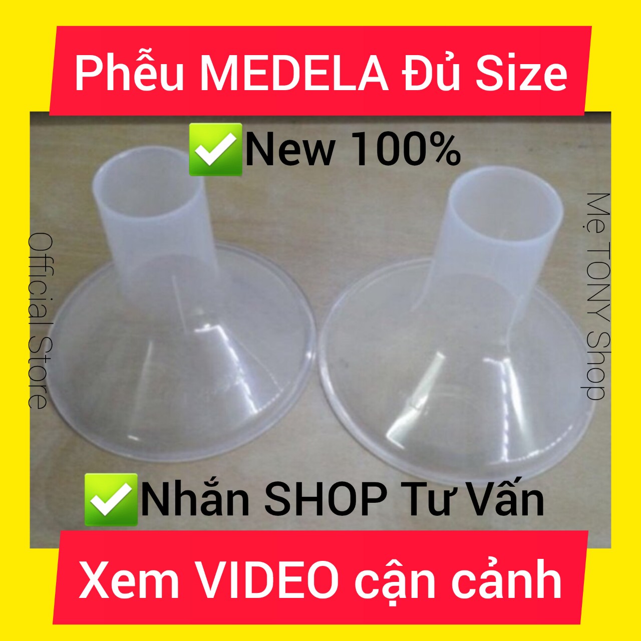 [Xem VIDEO cận cảnh]Phễu Hút Sữa Medela Size 21mm-24mm-27mm (Pump,Freestyle,Sonata,Swing Maxi...)
