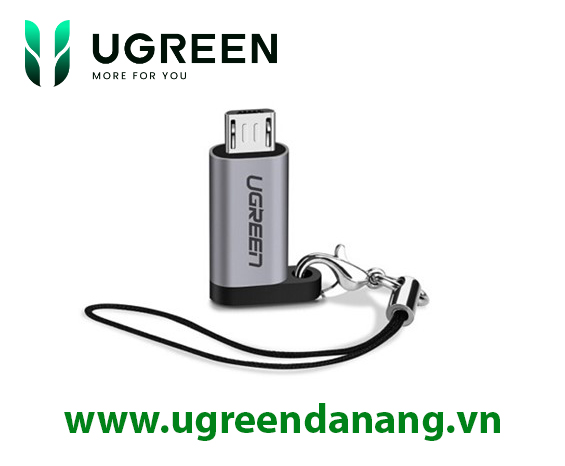 Đầu chuyển đổi Micro USB to USB type-C chính hãng Ugreen 50590 cao cấp