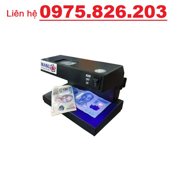 Máy soi tiền masu ad-2138, đèn soi giấy tờ, cà vẹt, bằng lái xe, tem, vé số với 2 bóng đèn uv