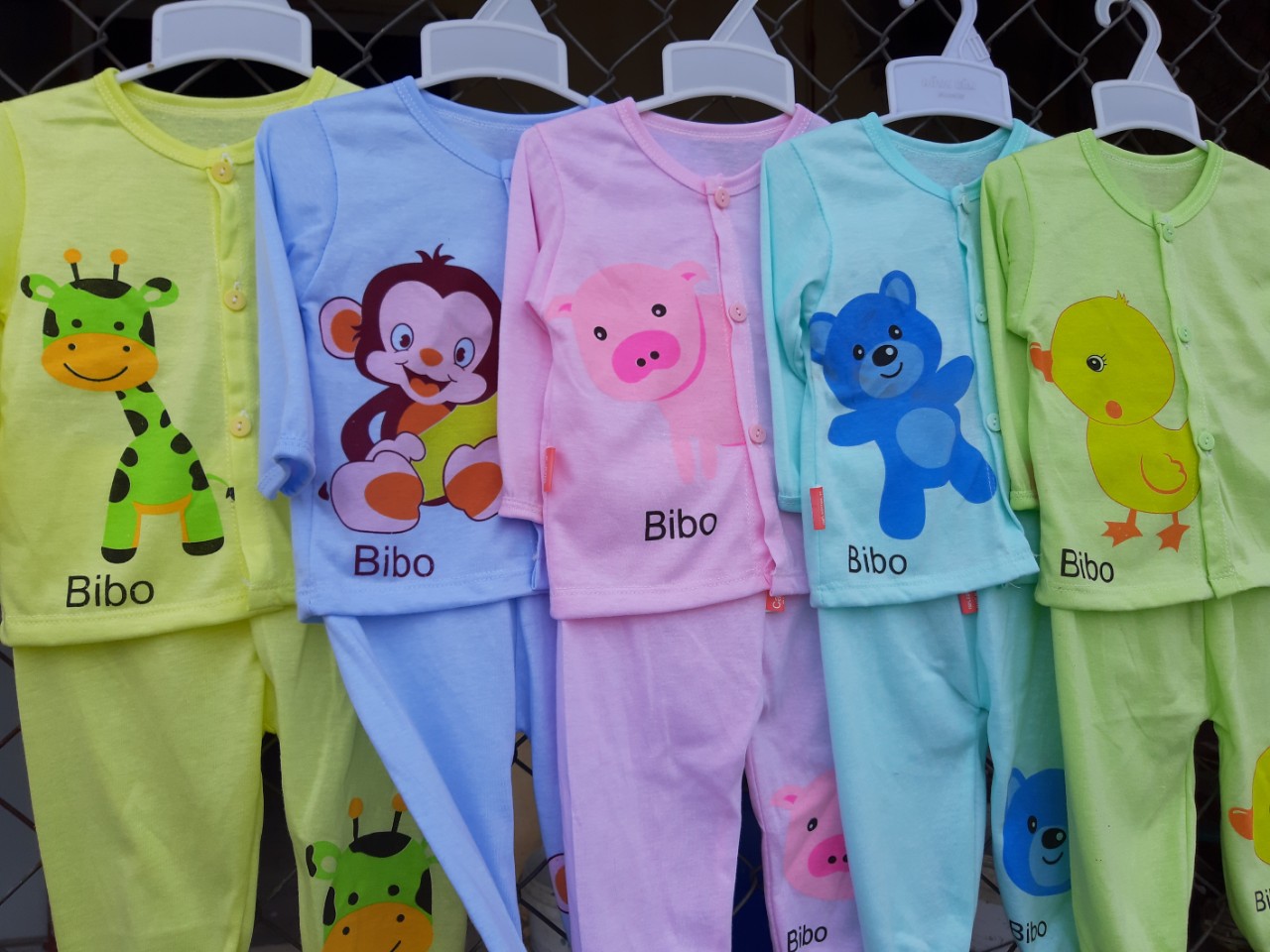 combo 5 bộ dài tay cho bé sơ sinh