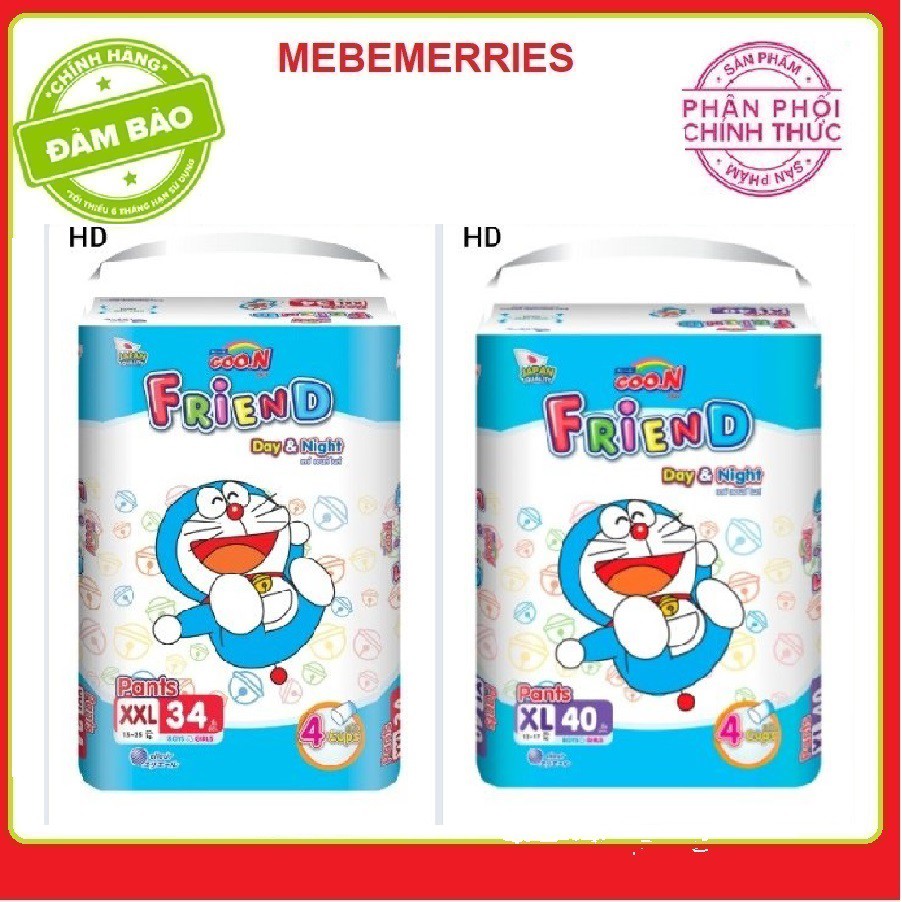 [CỘNG 6 MIẾNG] Bỉm / Tã quần Goo.N Friend Doremon gói cực đại