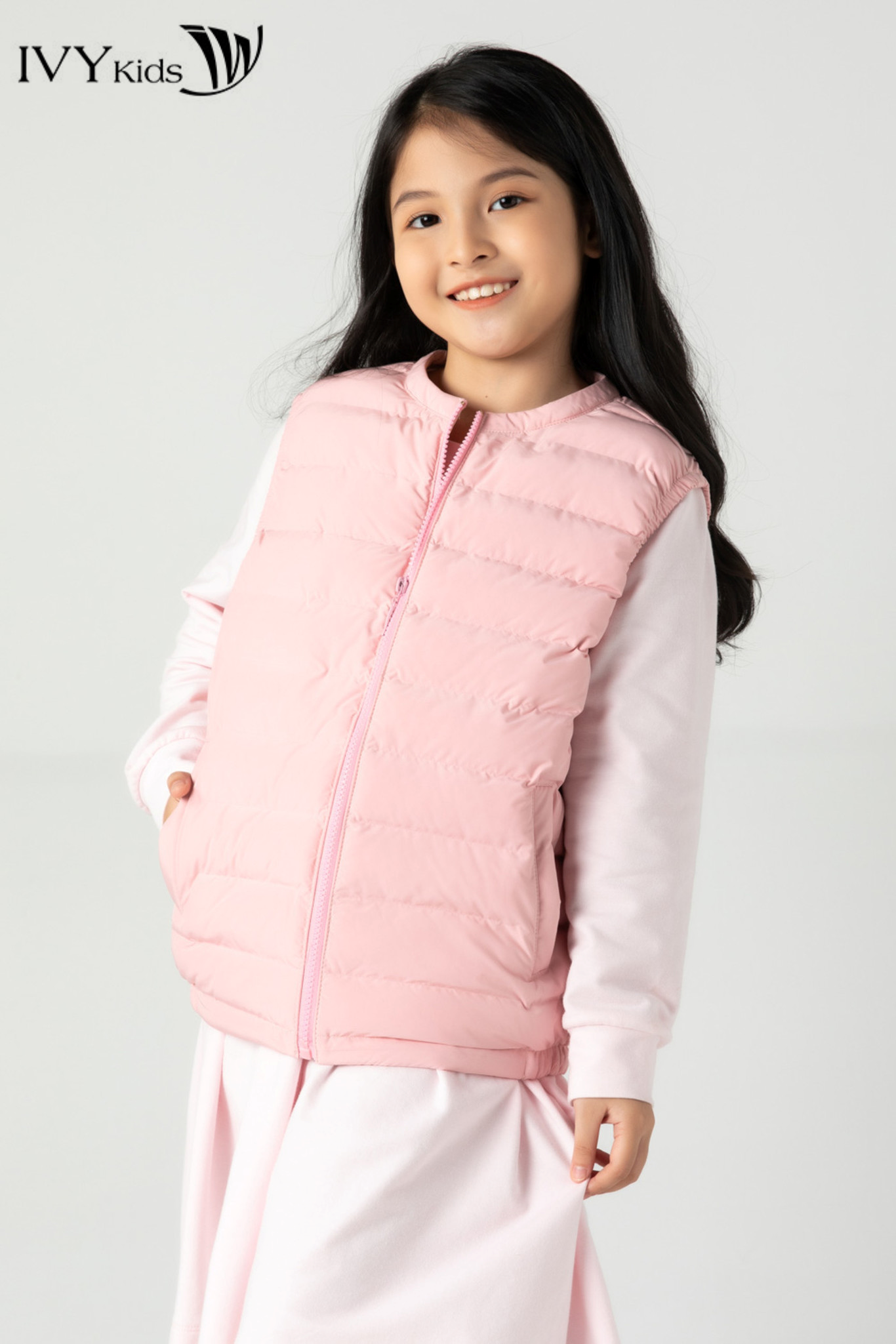 Áo phao gile bé gái IVY Moda MS 79G0841