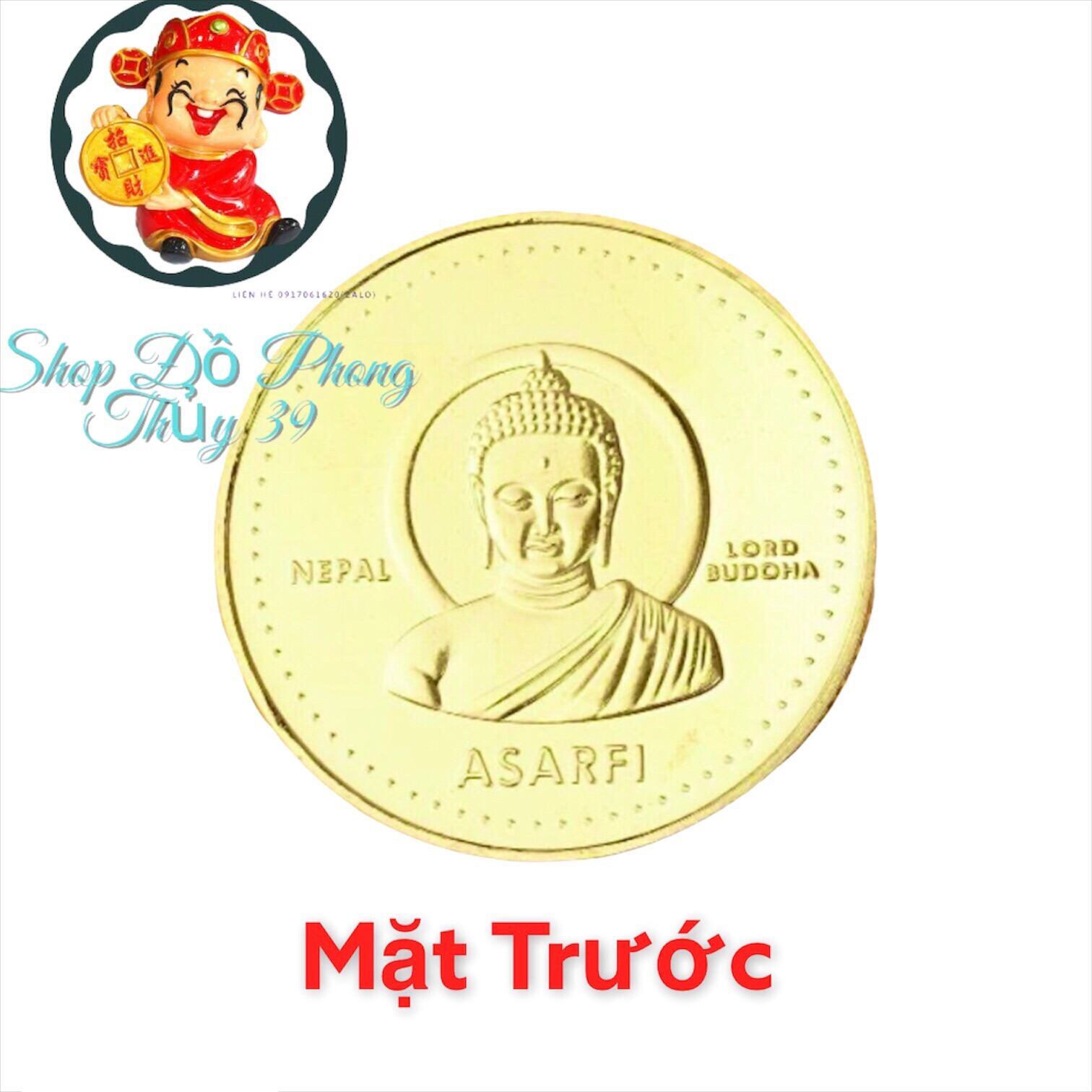 Đồng Xu Hình Đức Phật Thích Ca Của Nepal