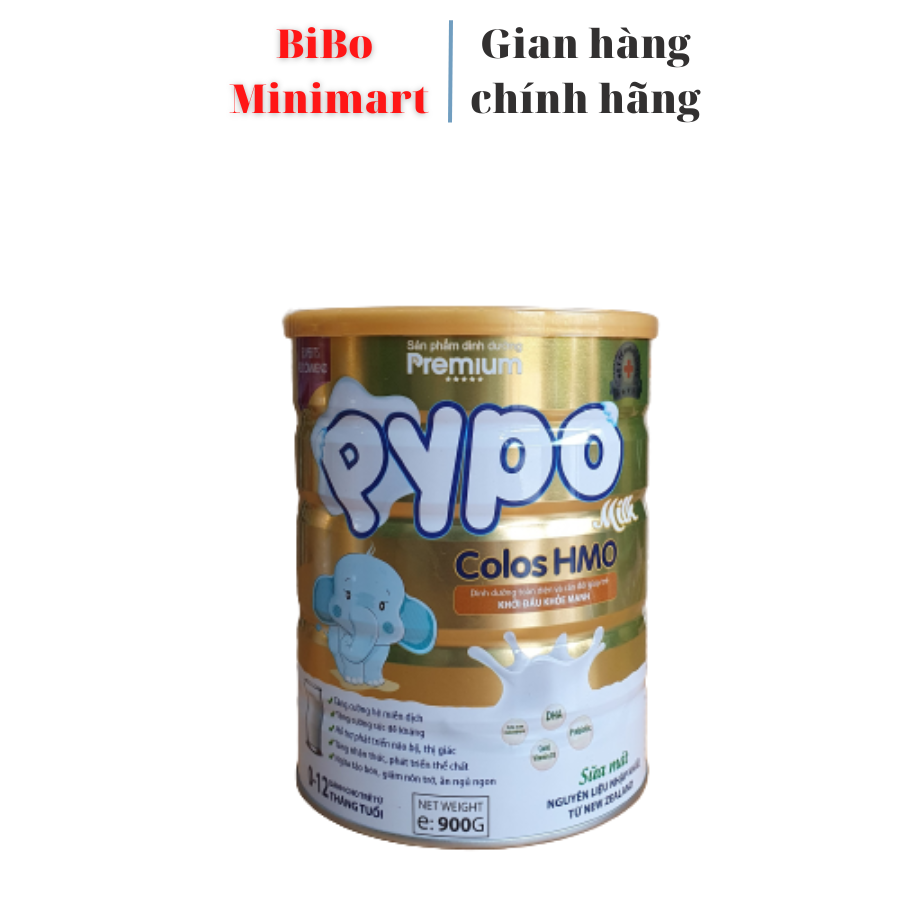 Sữa PYPO Colos HMO lon 900 (Từ 0 -12 tháng).