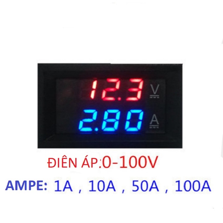 ĐỒNG HỒ ĐO VOL AMPE DC 10A 50A