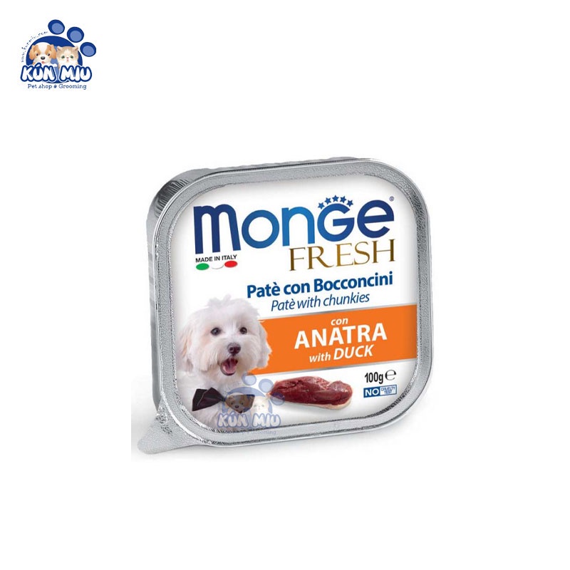 Pate Monge Cho CHÓ Nhiều Vị Thơm Ngon 100gr