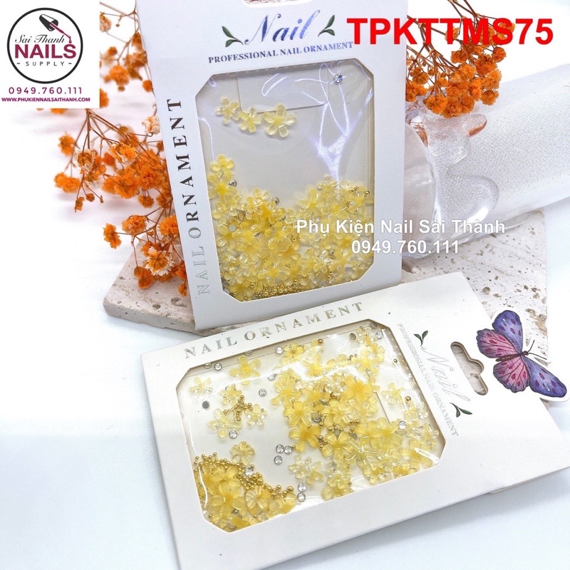 Cham hoa mai đính móng mẫu mới siêu HOT 2023
