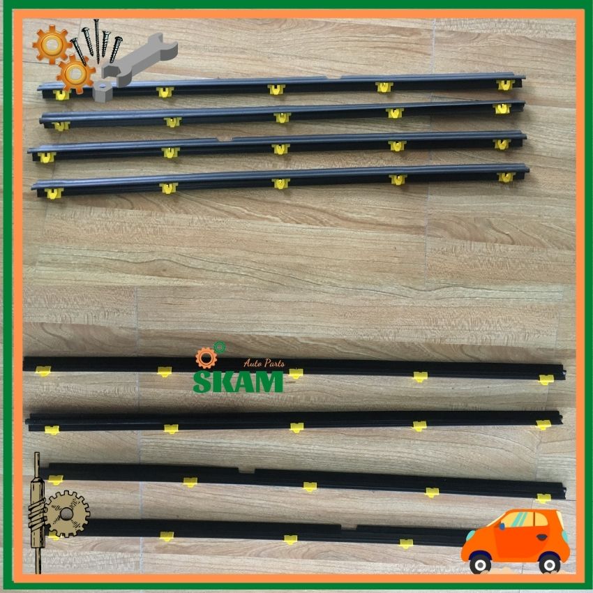 Bộ 4 nẹp chân kính ngoài, trong kia pride/ cd5, kk15359603