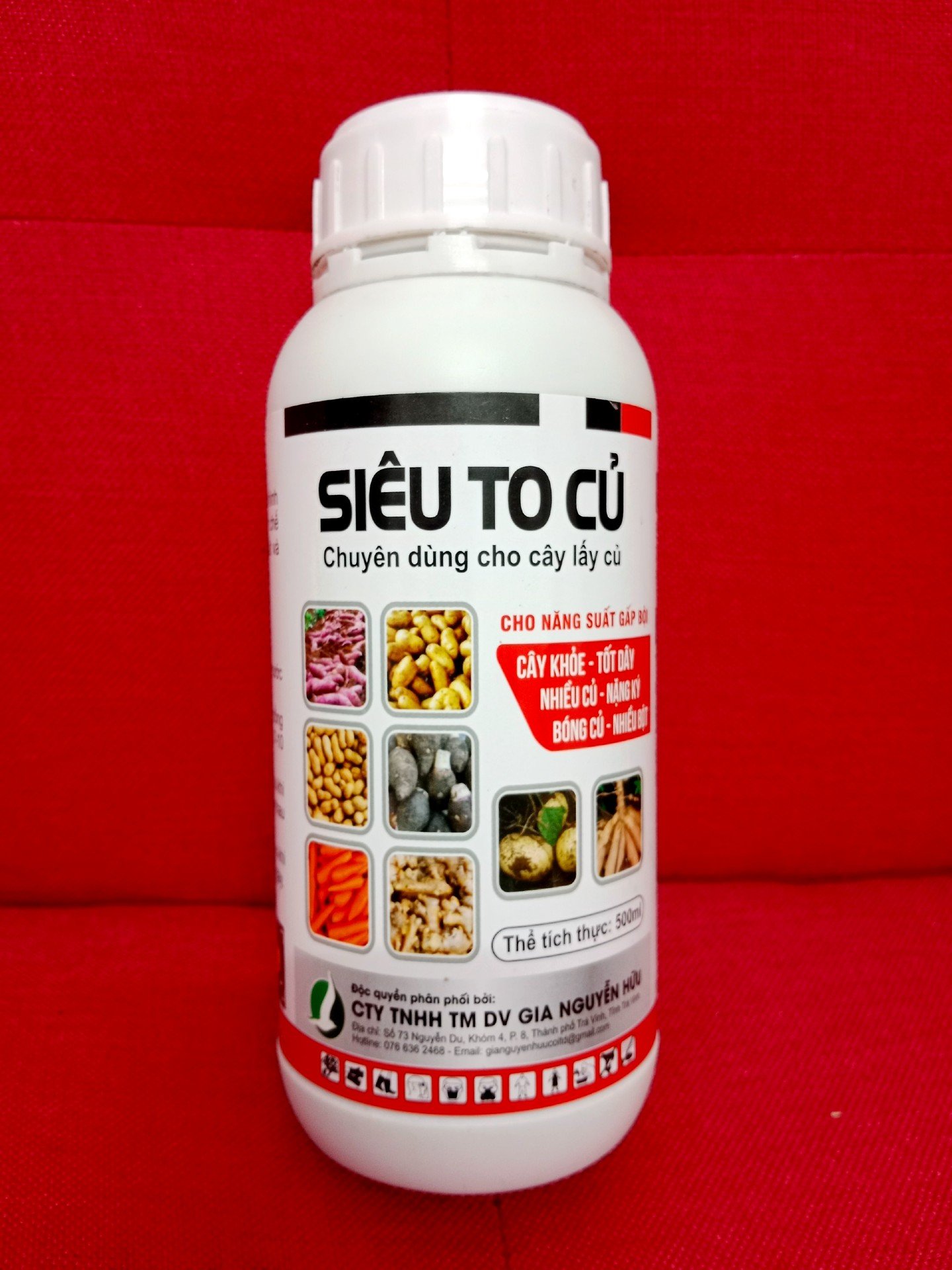 PHÂN BÓN SIÊU TO CỦ (chai 500ml) - CỦ TO, CHẮC THỊT, NẶNG KÝ