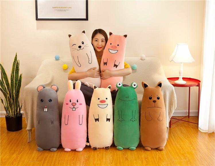 Gối Ôm Hình Thú Dài 70cm Siêu Mềm Cho Em Bé (6 mẫu)