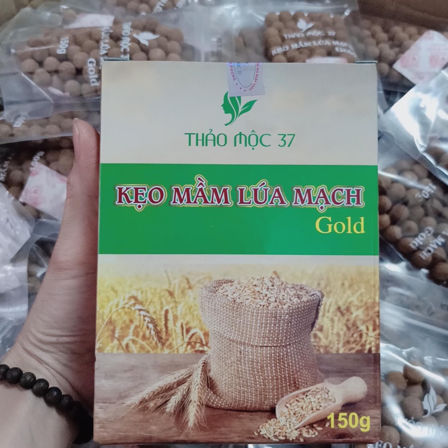 combo 5 hộp Kẹo mầm lúa mạch gold tăng size vòng 1