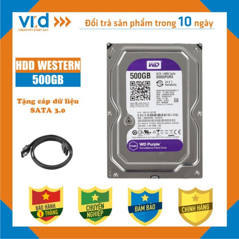 Bảng giá Ổ cứng HDD PC 500GB 320GB, 250GB, Western , Seagae-Tặng cáp Sata 3.0-Hàng nhập khẩu tháo máy đồng bộ - bảo hành 1 tháng Phong Vũ