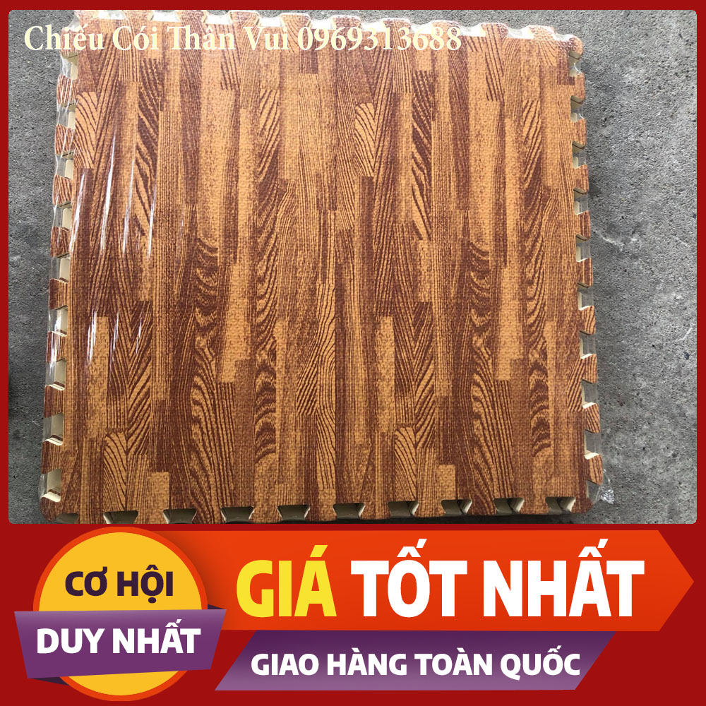 Thảm Xốp Vân Gỗ 60x60 Bịch 6 Miếng