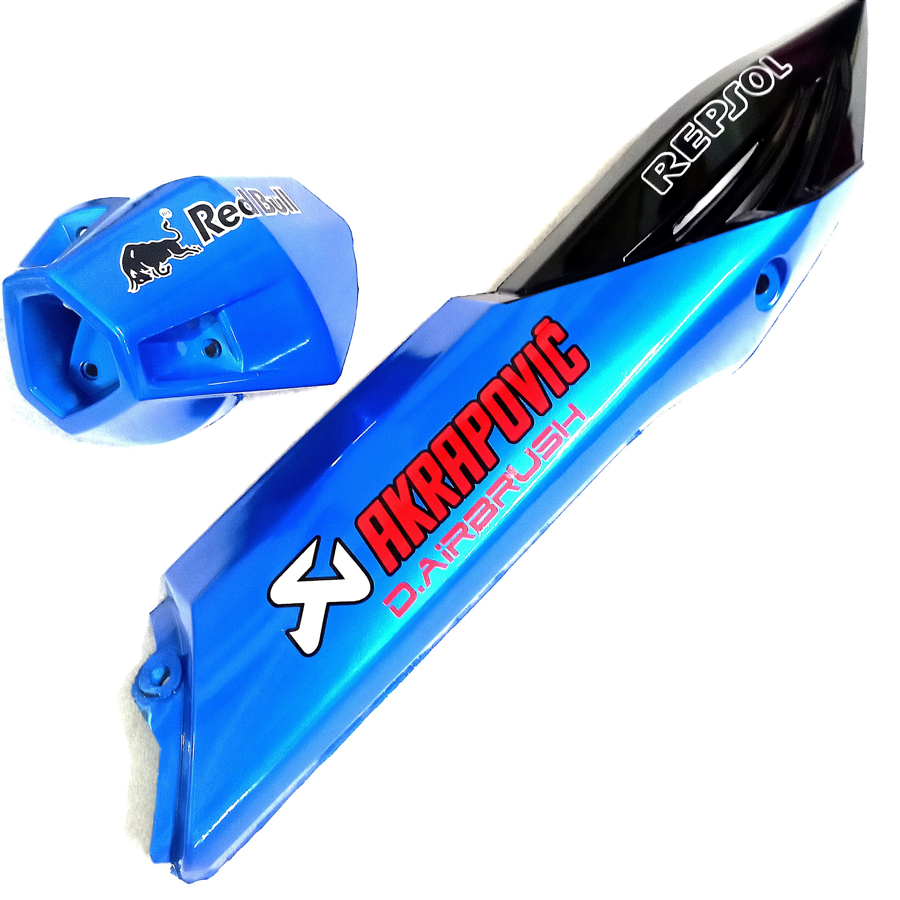 BỘ ỐP PÔ WINNER V1 XANH NGỌC ĐEN ( chụp pô + thân pô )