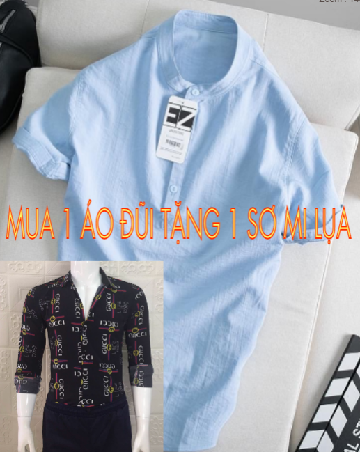 [HCM]( MUA 1 TẶNG 1) ÁO SƠ MI NAM ĐŨI CAO CẤP- TẶNG 1 ÁO SƠ MI LỤA