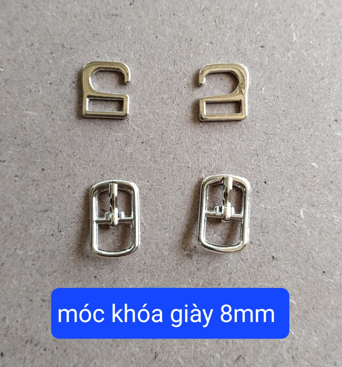 khóa móc giày .khoen móc giày 1cm..0,8cm
