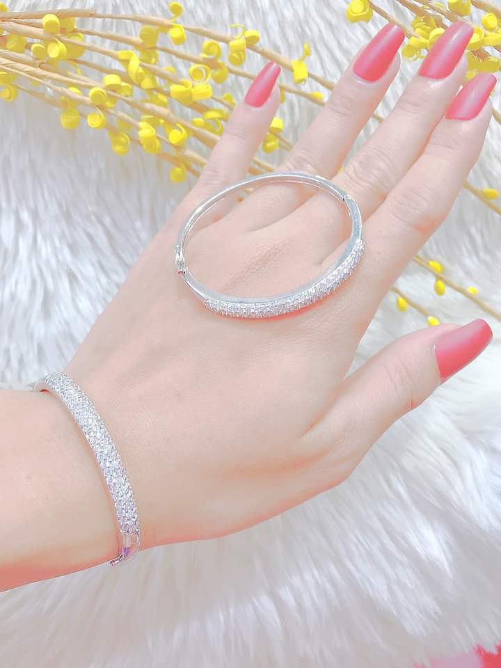 [ VBK ] Vòng Tay Nữ Mạ Bạch Kim 080R2403 - Mang Đi Chơi, Đi Tiệc Rất Đẹp - Mang Đi chơi, đi tiệc cực sang - Bao đổi trả trong vòng 07 ngày - QT