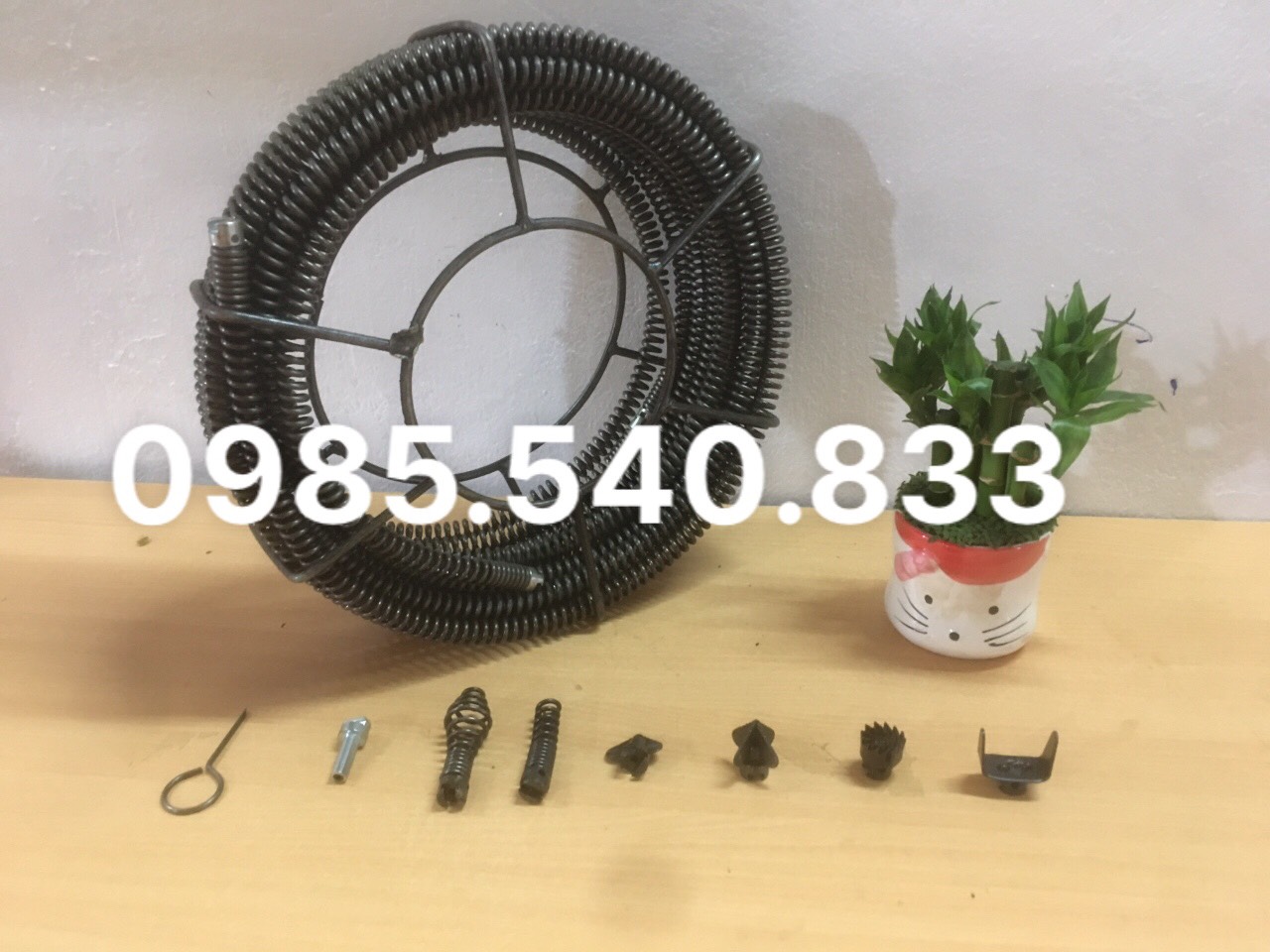 Dây thông tắc dùng cho máy khoan dài 6M ( 6M + 6 đầu thông + kết nối máy khoan....)