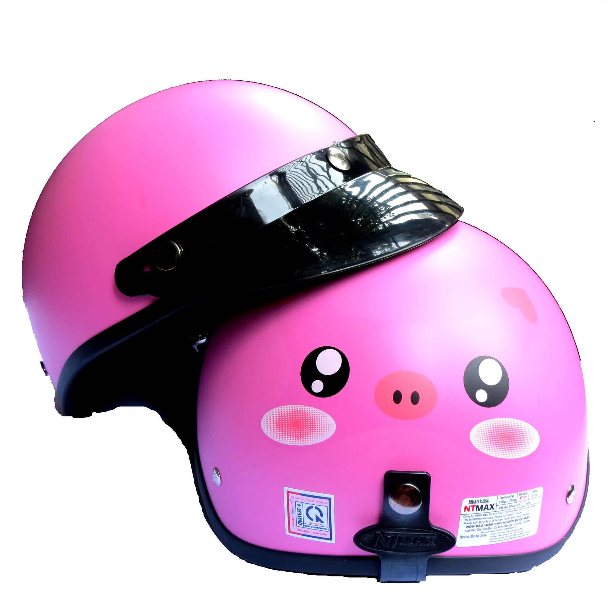 Mũ bảo hiểm NTMAX 1/2 heo cute cực xinh