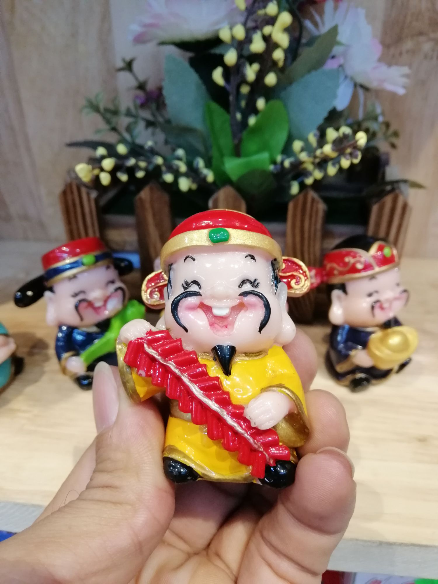 BỘ TƯỢNG 5 ÔNG PHÚC LỘC THỌ CAO 6 CM
