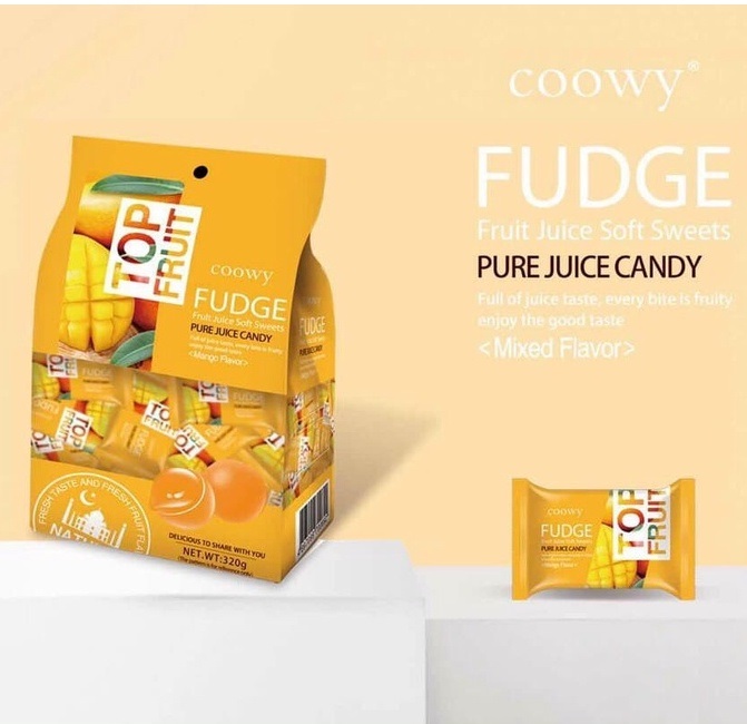 Gói kẹo dẻo trái cây Top Fruit Coowy 320g