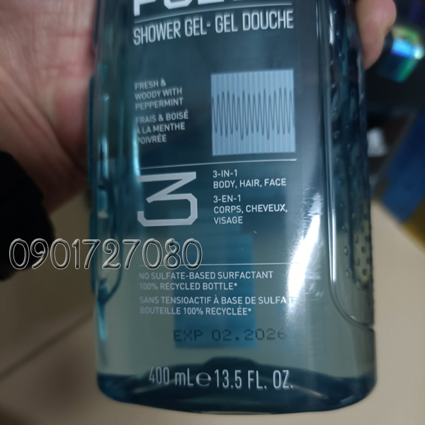 Sữa tắm, gội Adidas Dynamic Pulse (3in1) - Spain