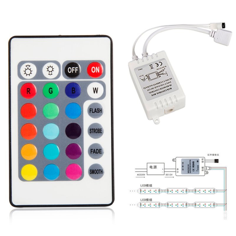Bộ điều khiển cuộn đèn led dây RGB 5m đổi màu