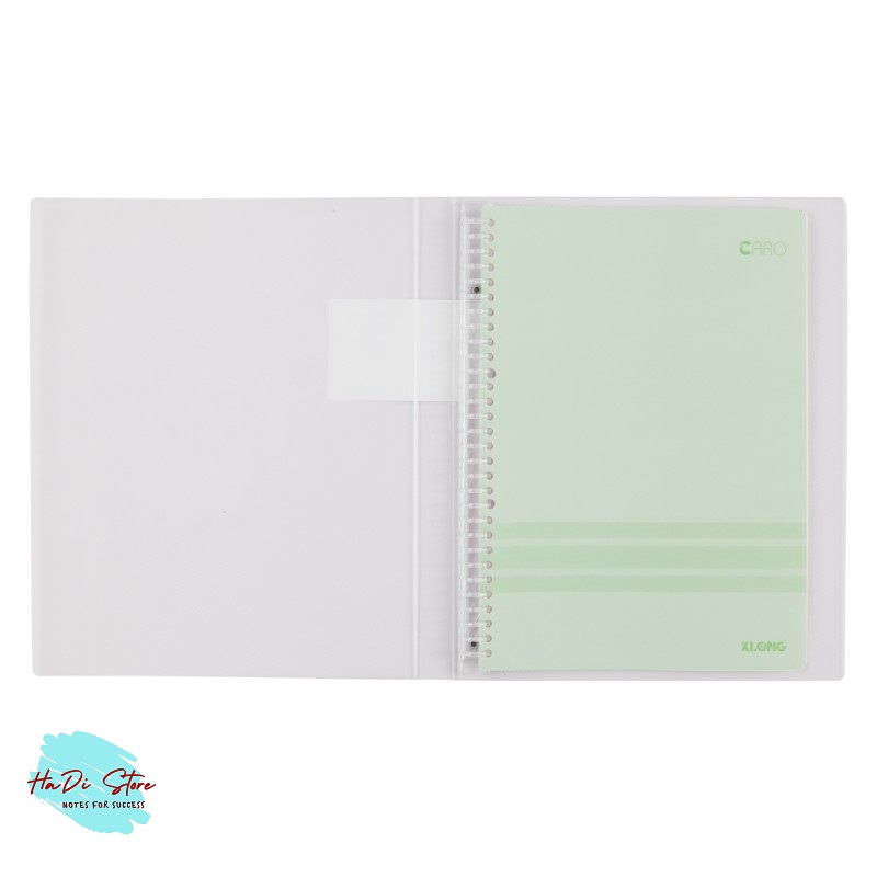 KLONG Sổ còng nhựa 30 chấu size A4 40 tờ (MS:553-557)
