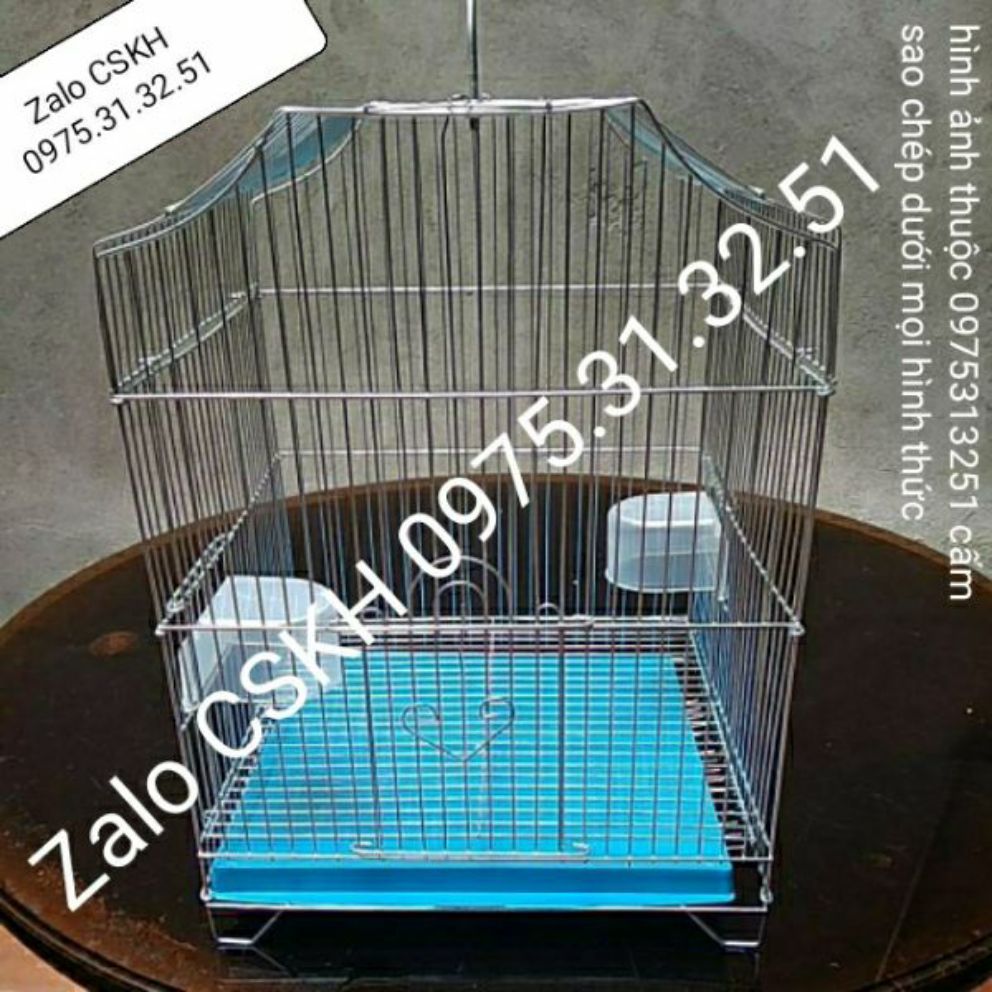 lồng chim yểng inox xi chào mào choè