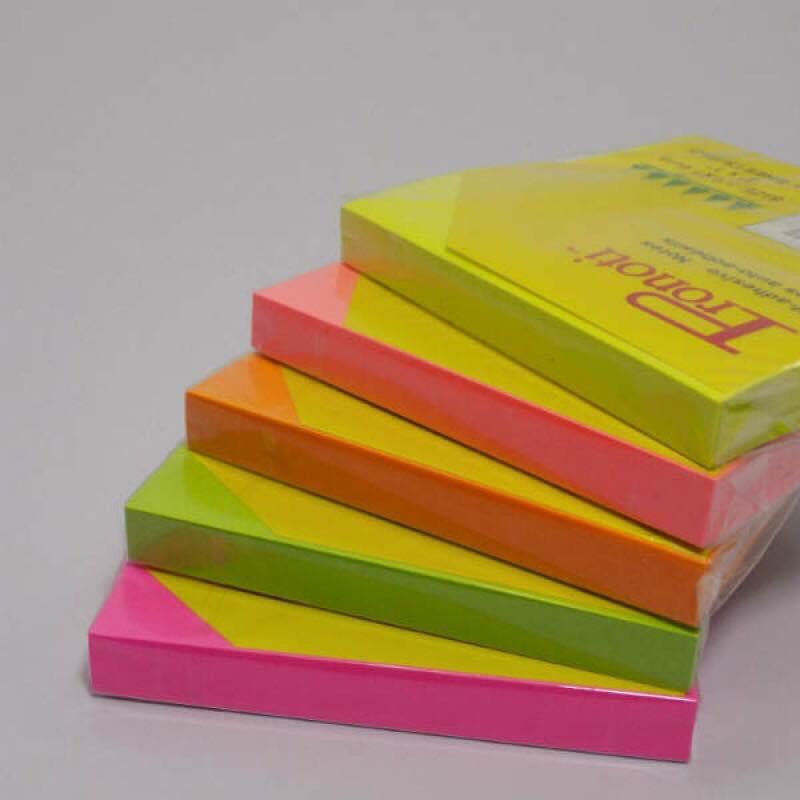 Giấy Note dạ quang neon 3x2 Pronoti