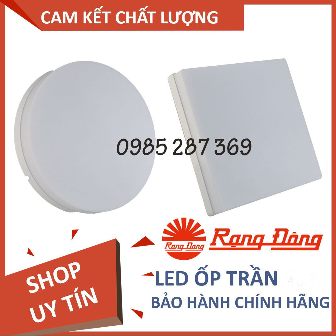 Đèn ốp trần LED Đổi 3 màu, Rạng Đông 12W 170mm, ChipLED Samsung, Korea, Model: LN12L 170/12W, LN12L 170x170/12W