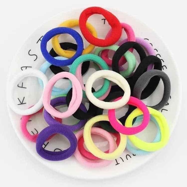Chun cột tóc bản to bền đẹp (túi 100 dây)