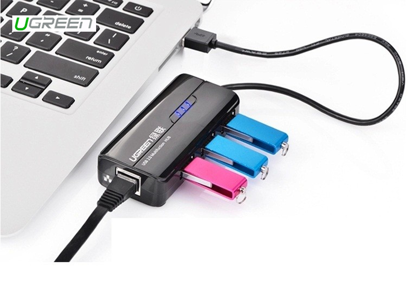 Bộ chia 3 cổng USB 2.0 và 1 cổng LAN Ethernet 10/100Mbps Ugreen 20264