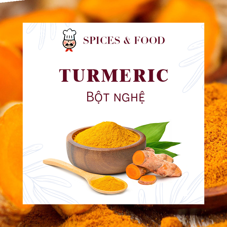 [Hũ 120ml] Turmeric powder - Bột nghệ thực phẩm ướp thịt cà ri