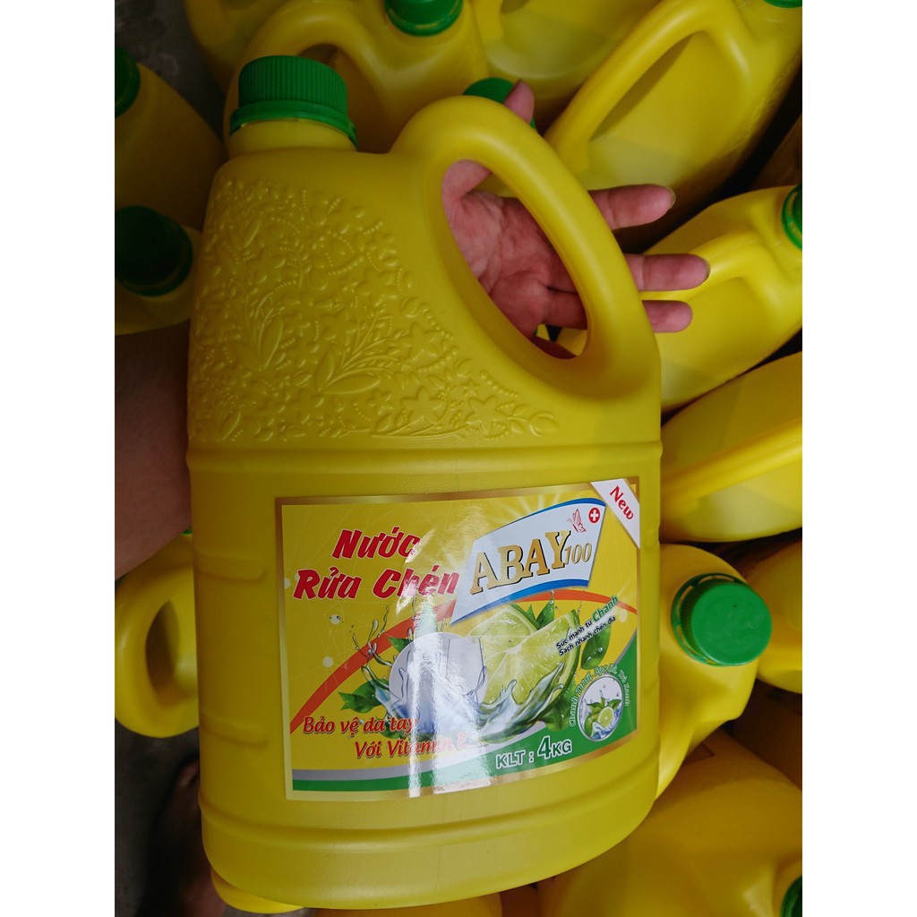 Nước Rửa Chén ABAY 4Kg Đánh Bay Dầu Mỡ